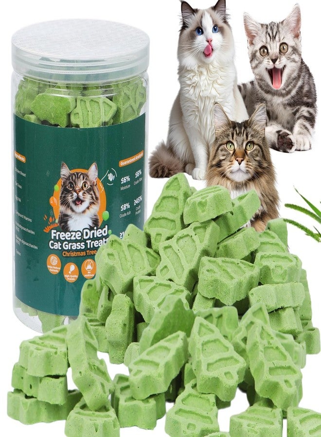 SuPruida 140g Cat Grass Treats for Indoor Cats, Natural Freeze Dried Cat Grass Teething Sticks, Hairball Treatment for Cats, Edible Kitty Chew Toy Snack for Teething Hairball Removal - Image 1